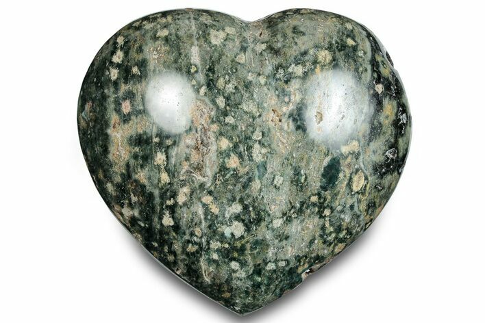 Polished Ocean Jasper Heart - Madagascar #283562